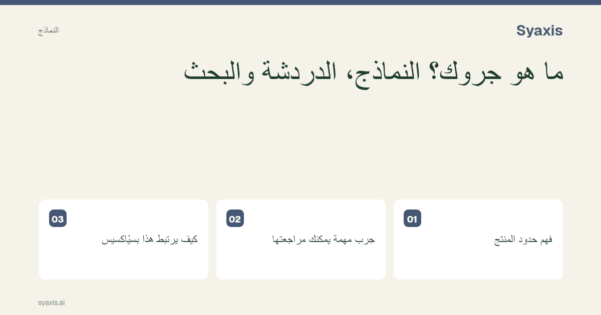 ما هو جروك؟ الدردشة والملفات وImagine والوصول إلى النماذج — دليل توضيحي.